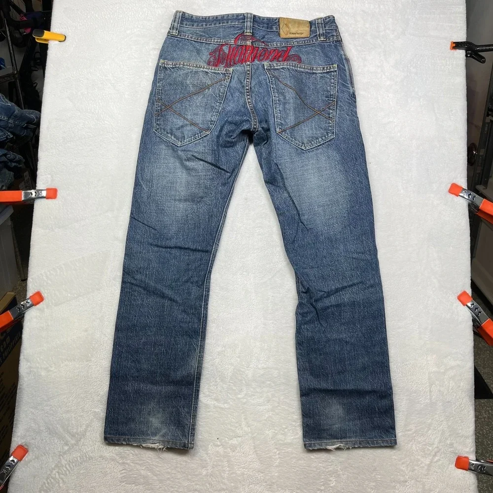 Diamond Supply Co. Knowledge jeans Men's Blue Denim Classic Zip‎ Fly - 32X31